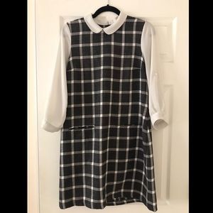 SOLD Poplin Collar Shift Dress
